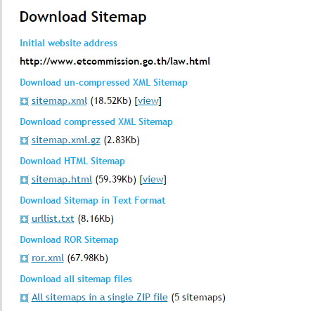 Sitemap Files